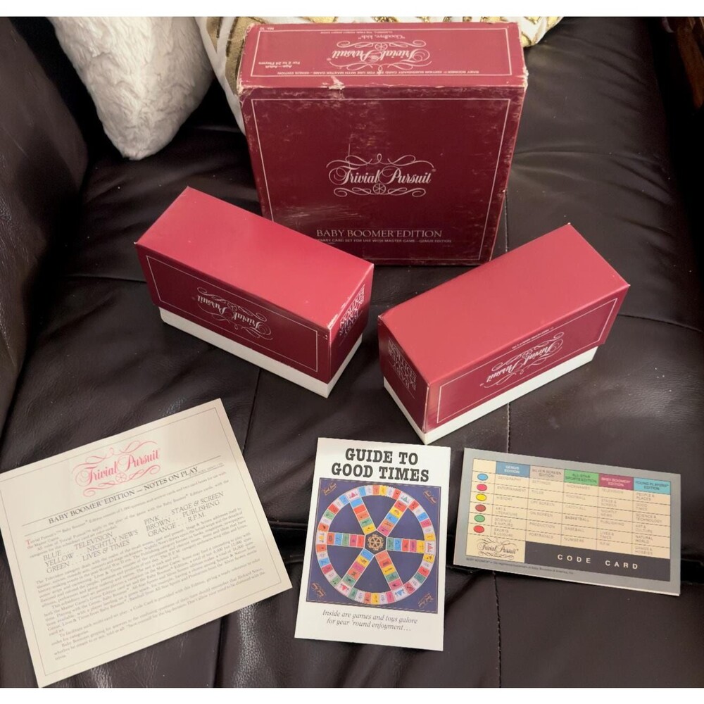 1983 Trivial Pursuit Baby Boomer Edition No. 10 Subsidiary Card Set Horn Abbot